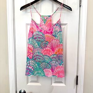 Lilly Pulitzer Silk Cami Tank - Oh Shello - Large